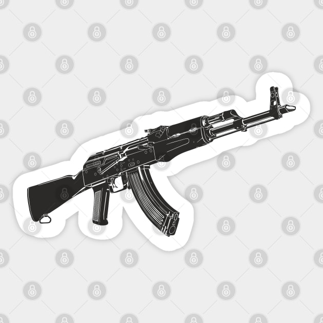 Kalashnikov assault rifle Sticker by FAawRay